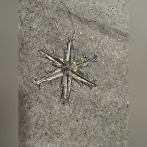 Silver Snowflake Ornament